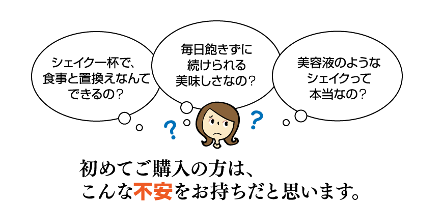 初めてご購入の方は、こんな不安がお有りだと思います。